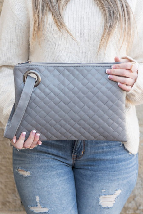 Quilted Wristlet Clutch king-general-store-5710.myshopify.com