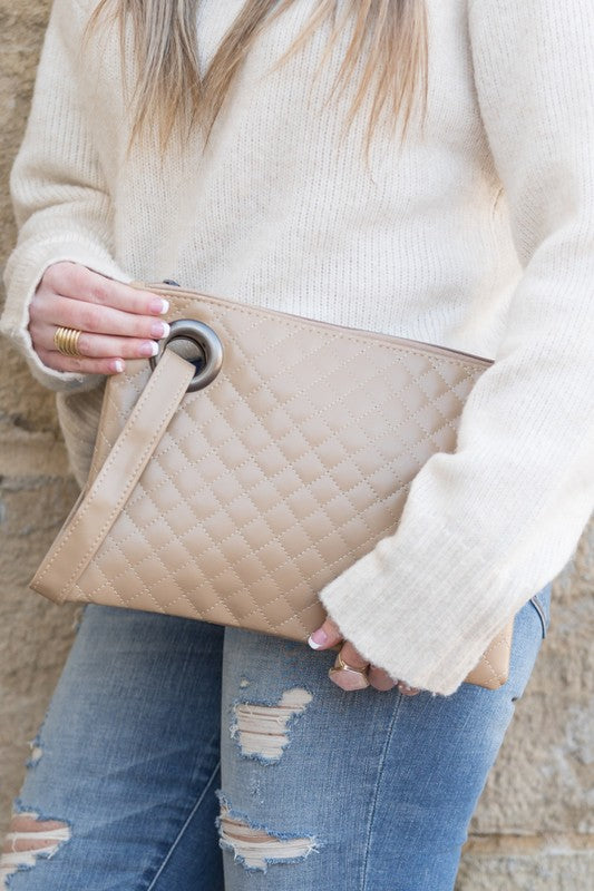 Quilted Wristlet Clutch king-general-store-5710.myshopify.com