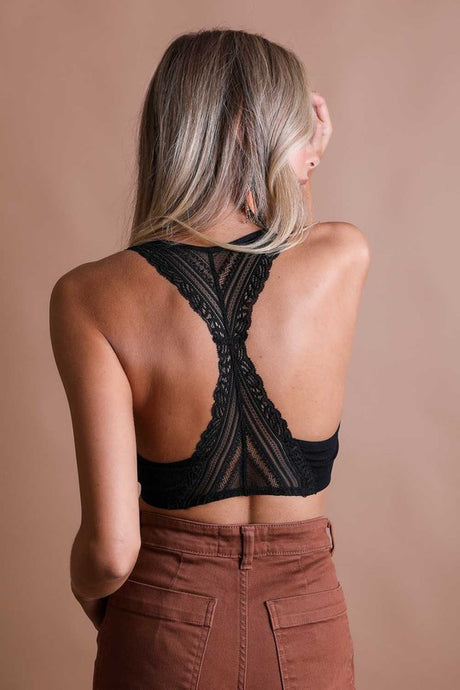 Seamless Front Lace Racerback Bralette king-general-store-5710.myshopify.com