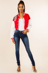 Red Sexy Bomber Jacket king-general-store-5710.myshopify.com