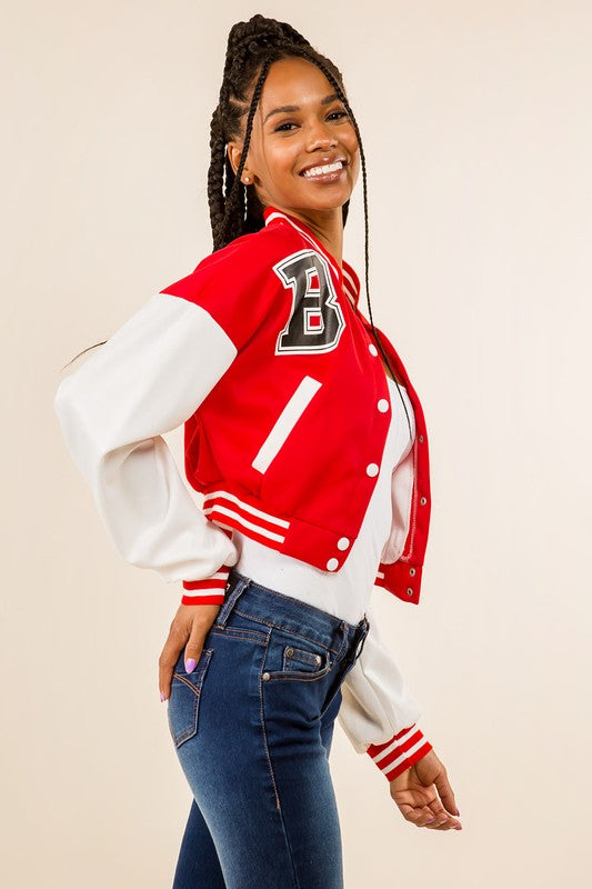 Red Sexy Bomber Jacket king-general-store-5710.myshopify.com