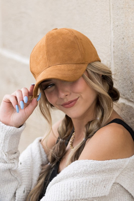 Suede Boyfriend Ball Cap Hat king-general-store-5710.myshopify.com