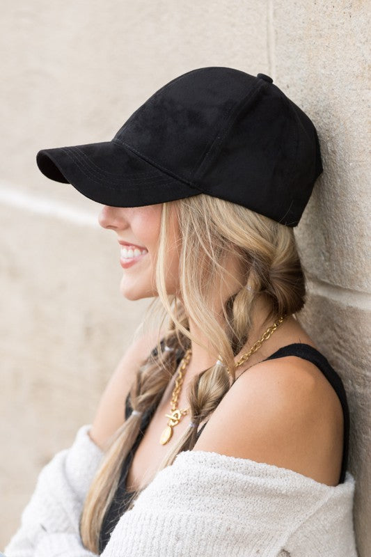 Suede Boyfriend Ball Cap Hat king-general-store-5710.myshopify.com