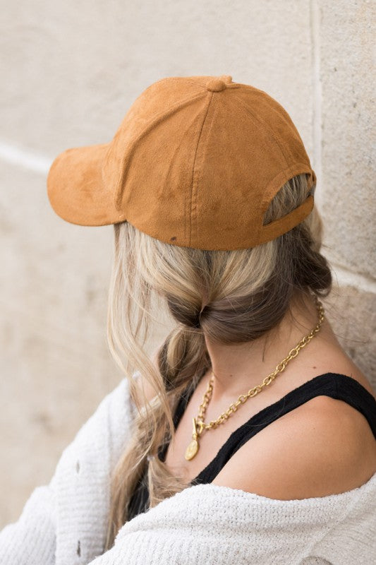 Suede Boyfriend Ball Cap Hat king-general-store-5710.myshopify.com