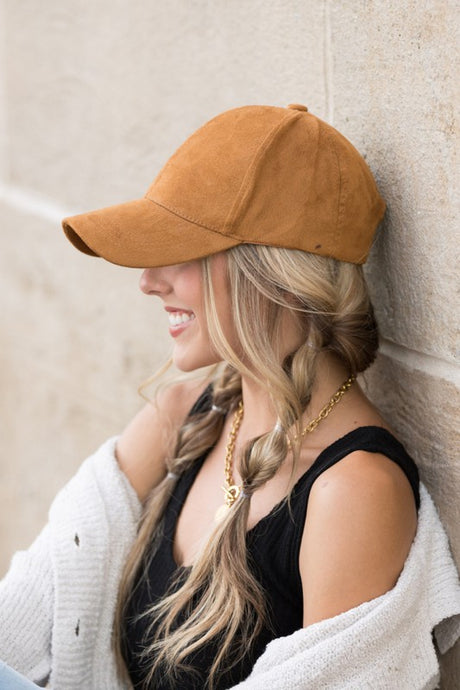 Suede Boyfriend Ball Cap Hat king-general-store-5710.myshopify.com