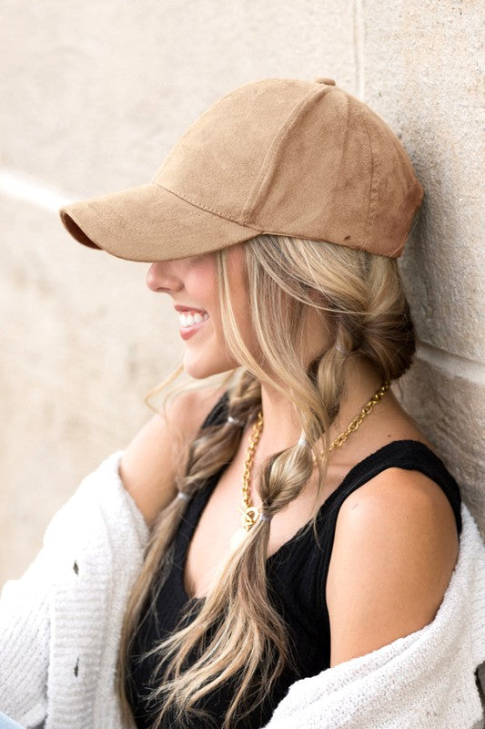 Suede Boyfriend Ball Cap Hat king-general-store-5710.myshopify.com