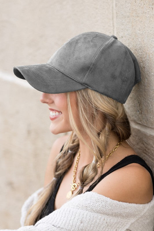 Suede Boyfriend Ball Cap Hat king-general-store-5710.myshopify.com