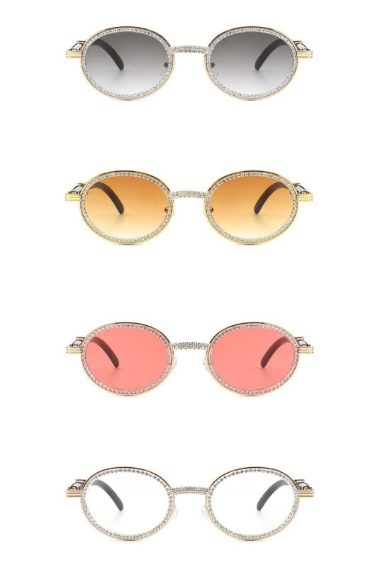 Round Circle Retro Glitter Fashion Sunglasses king-general-store-5710.myshopify.com