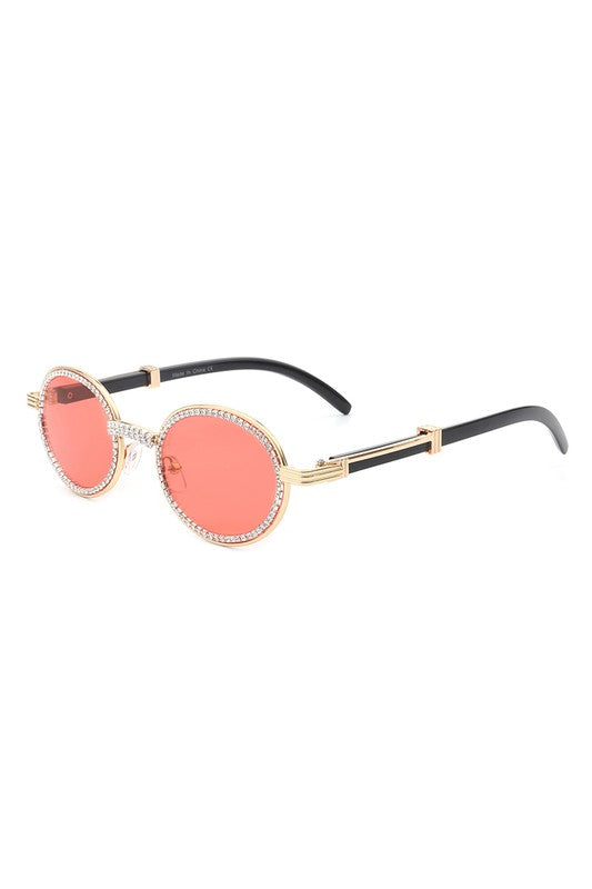 Round Circle Retro Glitter Fashion Sunglasses king-general-store-5710.myshopify.com