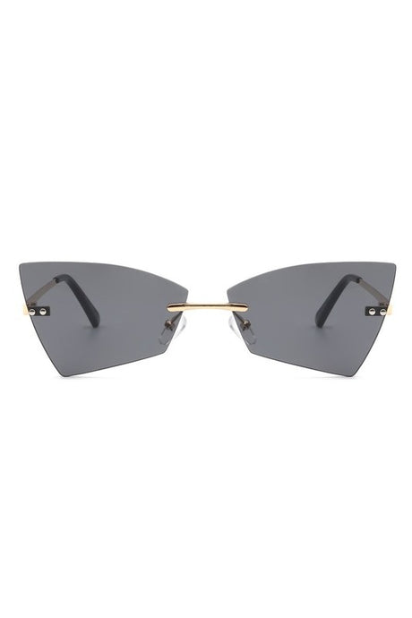 Rimless Geometric Triangle Fashion Sunglasses king-general-store-5710.myshopify.com