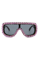 Women Oversize Rhinestone Aviator Sunglasses king-general-store-5710.myshopify.com