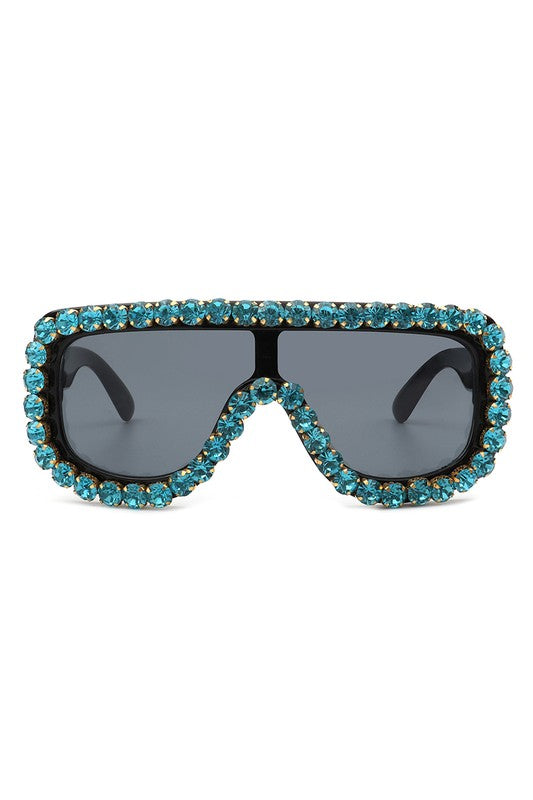 Women Oversize Rhinestone Aviator Sunglasses king-general-store-5710.myshopify.com