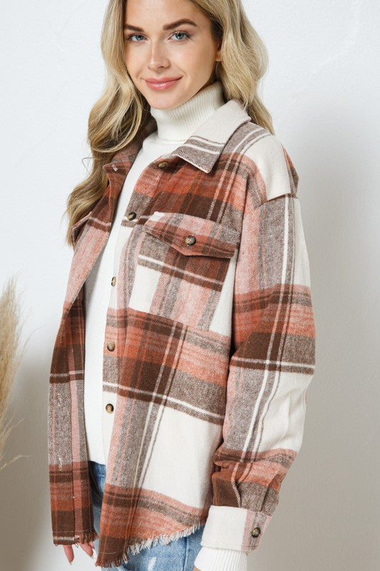 Yarn Dyed Plaid Shirt Jacket Shacket king-general-store-5710.myshopify.com