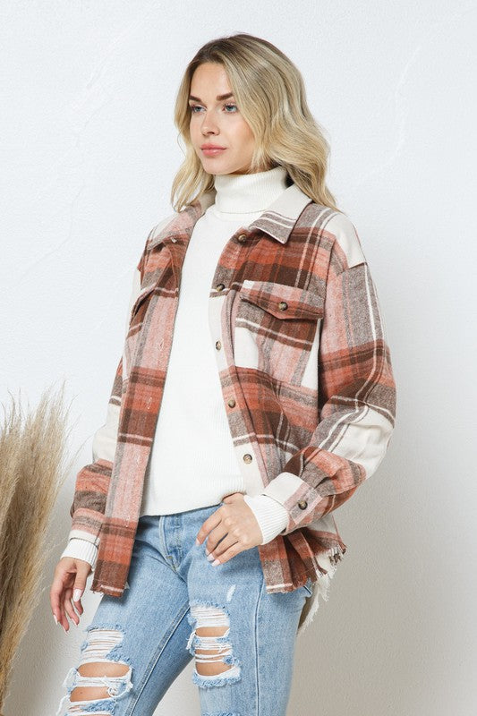 Yarn Dyed Plaid Shirt Jacket Shacket king-general-store-5710.myshopify.com