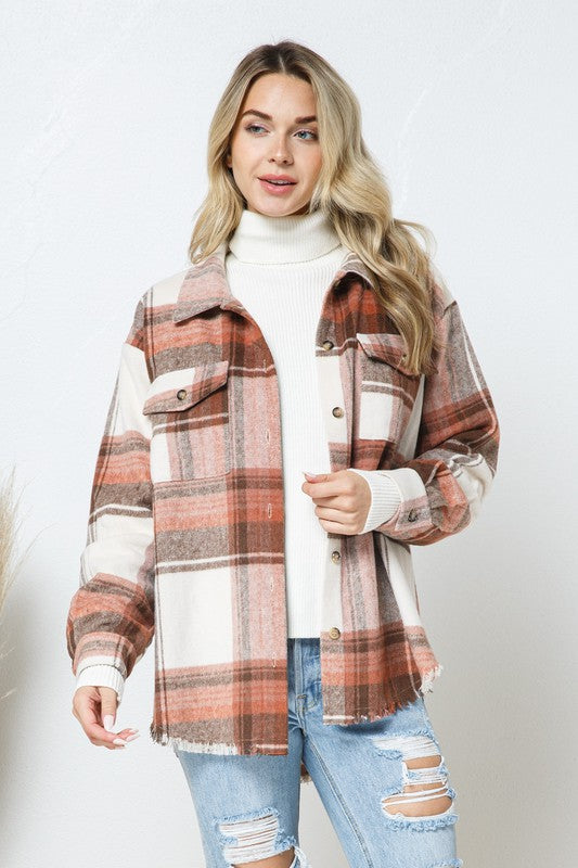 Yarn Dyed Plaid Shirt Jacket Shacket king-general-store-5710.myshopify.com