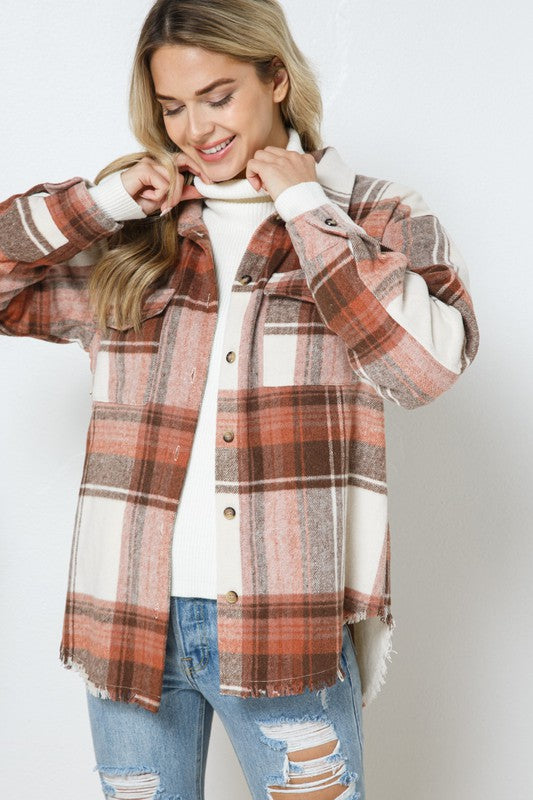 Yarn Dyed Plaid Shirt Jacket Shacket king-general-store-5710.myshopify.com