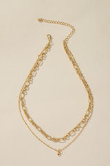 Two Row Mixed Chain with Dainty Heart Pendant king-general-store-5710.myshopify.com