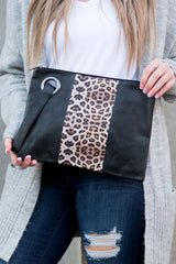 Leopard Dual Tone Clutch king-general-store-5710.myshopify.com