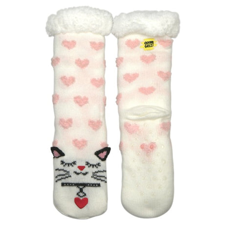 Kitty Kitty - Women's Cozy Slipper Socks king-general-store-5710.myshopify.com