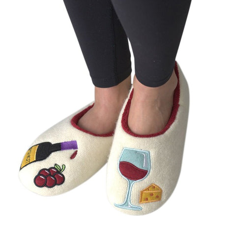 Pinot Time Women's House Cozy Slippers king-general-store-5710.myshopify.com