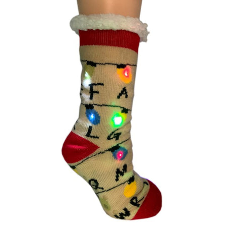 Stranger - Light Up Women's Holiday Slipper Socks king-general-store-5710.myshopify.com