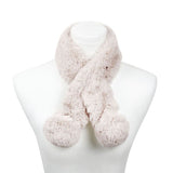 Faux Fur Pom Pom Scarf king-general-store-5710.myshopify.com