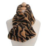 Zebra Print Faux Fur Scarf king-general-store-5710.myshopify.com