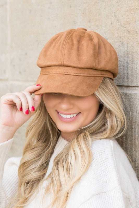 Suede Newsboy Cap king-general-store-5710.myshopify.com