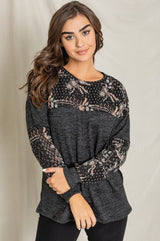 Plus Bandana Print Color Block Tunic Top