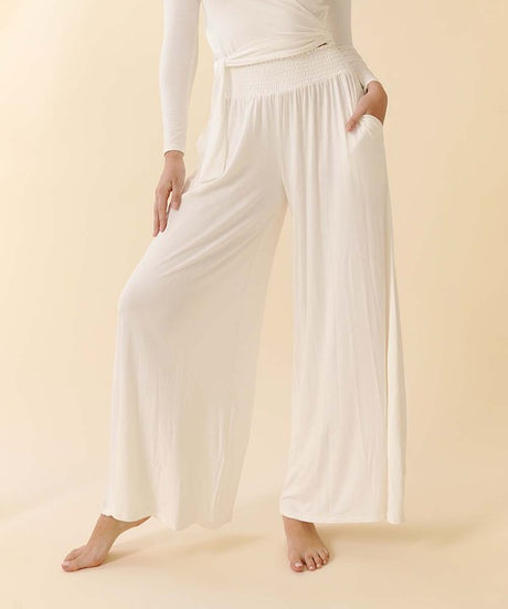 Smock Elastic Waist Maxi Palazzo Pants king-general-store-5710.myshopify.com