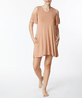 BAMBOO Cold Shoulder Flare dress king-general-store-5710.myshopify.com