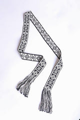 Woven Aztec Waist Tie Belt w/ Frayed Trim king-general-store-5710.myshopify.com