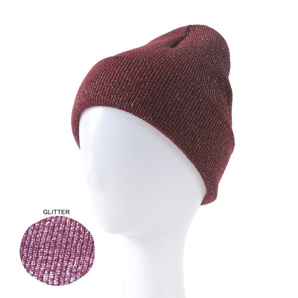 Ribbed Glitter Beanie king-general-store-5710.myshopify.com