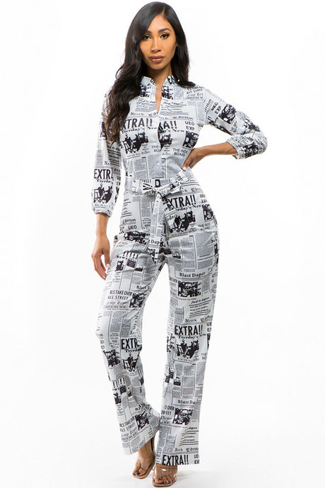 White Multi Print Sexy Jumpsuit king-general-store-5710.myshopify.com