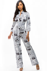 White Multi Print Sexy Jumpsuit king-general-store-5710.myshopify.com