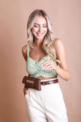 Wide Clutch 6 Ring Chain Belt Bag king-general-store-5710.myshopify.com