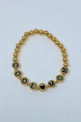 Cool Mom Gold Bead Bracelet king-general-store-5710.myshopify.com