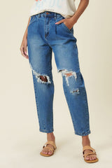 Distressed Slouchy Jeans king-general-store-5710.myshopify.com