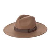 WIDE BRIM RIBBON FEDROA HAT king-general-store-5710.myshopify.com