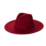 WIDE BRIM RIBBON FEDROA HAT king-general-store-5710.myshopify.com