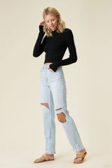 Distressed Wide Leg Jeans king-general-store-5710.myshopify.com