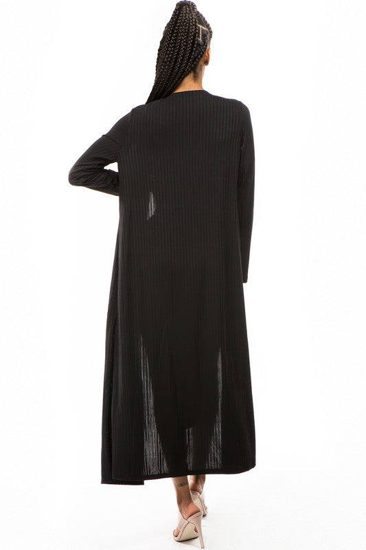 Black Button Dress with Longline Cover Up king-general-store-5710.myshopify.com