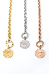 Coin Accent Chain Necklace king-general-store-5710.myshopify.com