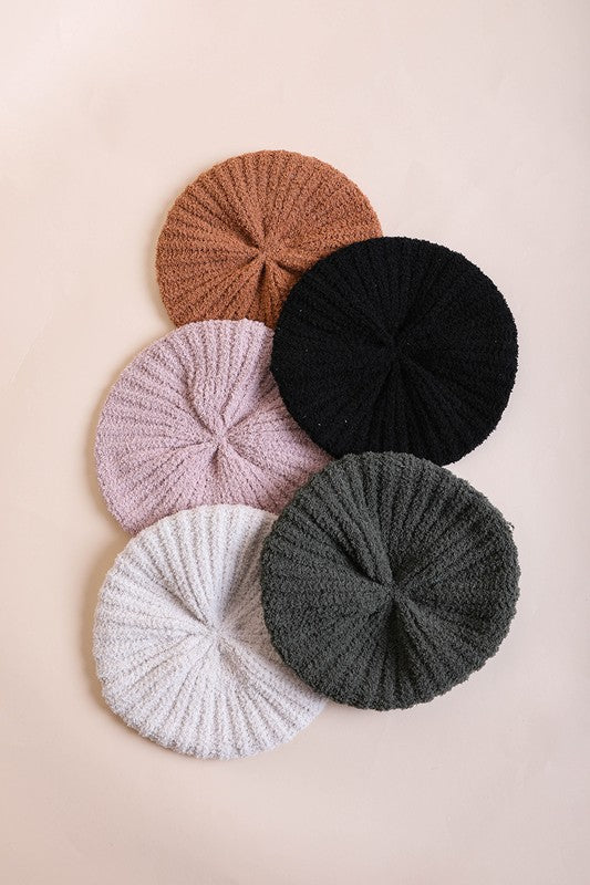 Boucle Rib Knit Beret king-general-store-5710.myshopify.com