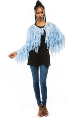 Sky Blue Tassel Cardigan king-general-store-5710.myshopify.com