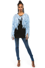 Sky Blue Tassel Cardigan king-general-store-5710.myshopify.com