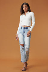 Acid High Rise Distressed Skinny Jeans king-general-store-5710.myshopify.com