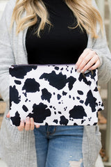 Cow Print Oversized Everyday Clutch king-general-store-5710.myshopify.com