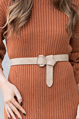 Vegan Leather O-Ring Belt