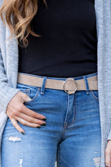 Vegan Leather O-Ring Belt